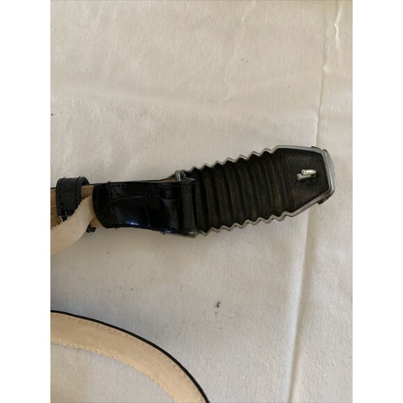 The Ben Amun/Isaac Manevitz luxury Black Leather Belt main image 7
